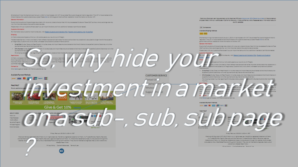 Don't hide your investment increasing the customer satisfaction